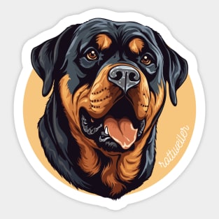 Rotweiler Rottie Dog Breed Cursive Graphic Sticker